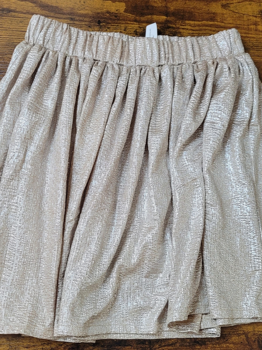 Aeropostale Shimmery Gold Champagne Mini Skirt size Small